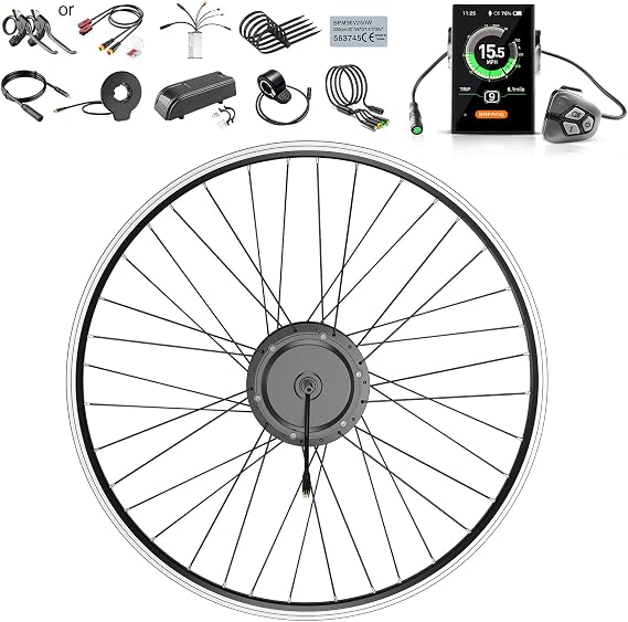 BAFANG 48V500W Front Hub Motor Ebike Conversion Kit with Optional Display