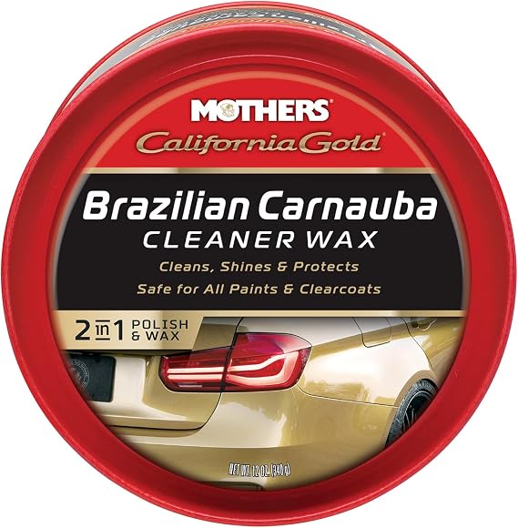 Mothers California Gold Brazilian Carnauba Cleaner Wax, 12 oz. Paste, 05500