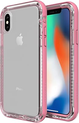 LifeProof Next - Premium, Two-Piece, Drop Proof, Dirt Proof, Snow Proof Clear Case for iPhone XXs - Cactus Rose