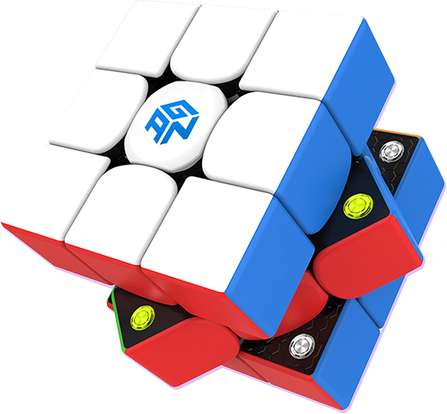 CuberShop GAN 356M Magnetic Speed Cube Light, Gans 3X3 Stickerless Magnetic Cube, Smooth & Fast 3x3 Light, Flagship Performance GAN 356M Speed Cube
