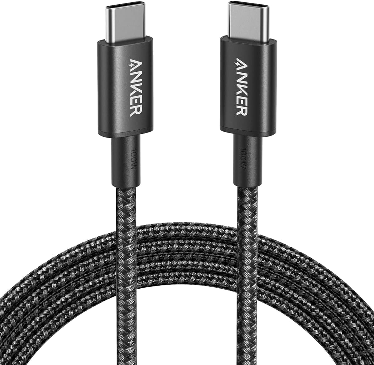 Anker USB C Charger Cable 6ft 100W, USB 2.0 Type c Charger Fast Charging for iPhone 1615  15Pro  15Plus  15ProMax MacBook Pro 2020, iPad Pro 2020, iPad Air 4, Samsung Galaxy S23S23 Ultra