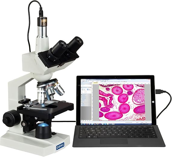 OMAX M83EZ-C13S 2500X LED Digital Trinocular Lab Compound Microscope