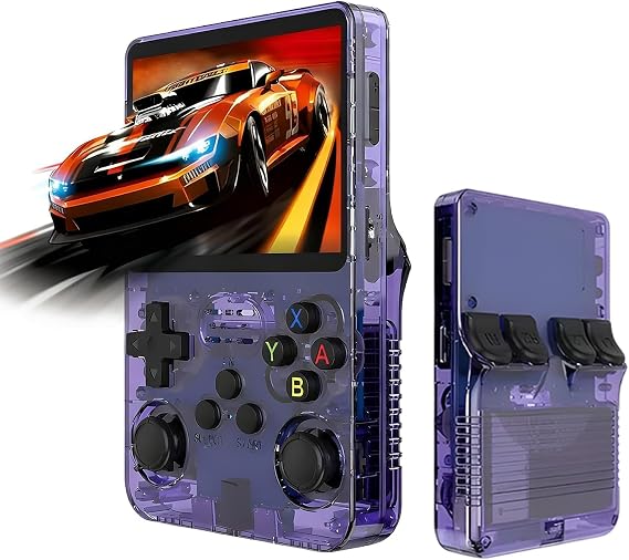 R36S Retro Handheld Game Console, Retro Games Console, 3.5 Inch IPS Screen 640 X 480 HD Pixels Retro Handheld Gaming Console, XXGB TF Card 20,000 Retro Games, Multiple Emulators Supported