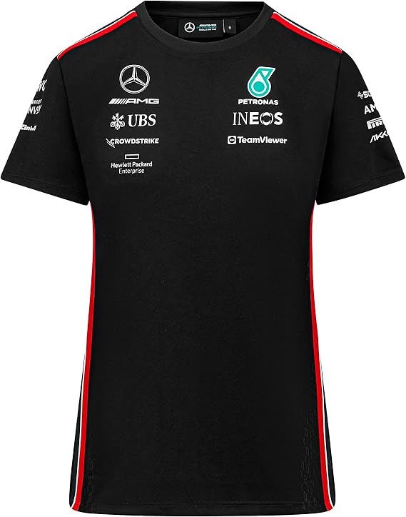 Mercedes AMG Petronas Formula One Team - Womens 2023 Team T-Shirt - Black - Size: XXL