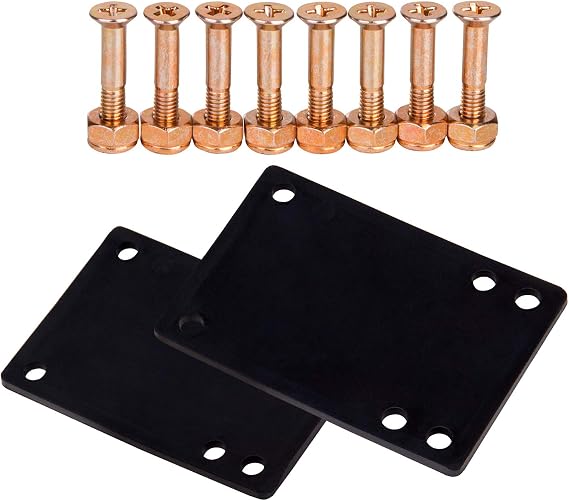 Cal 7 Skateboard 1/8" Riser Pads and 1" Hardware