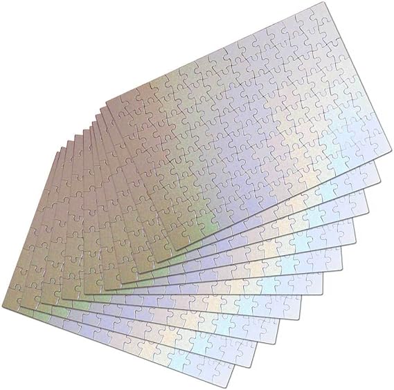10 Sets Blank Sublimation A4 Jigsaw Puzzle with 120 Pieces Dye Heat Press Thermal Transfer Crafts