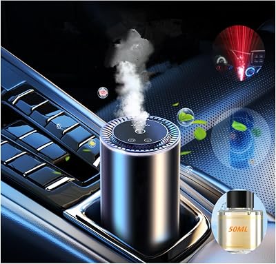 Smart Car Air Fresheners 50ml French Natural Perfume Rechargeable with Fashionable Starry Sky New Atomization Experience Auto OnOff Car Humidifier Adjustable Concentration Lasts 5 Monthsblacknew