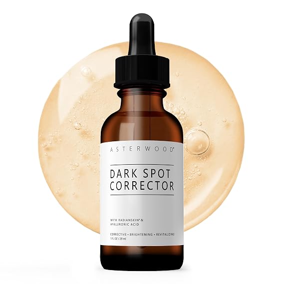 Asterwood Dark Spot Corrector for Face Serum - with Radianskin - with Tranexamic Acid, Kojic Acid, Glycolic Acid, Salicylic Acid - 1 Fl Oz