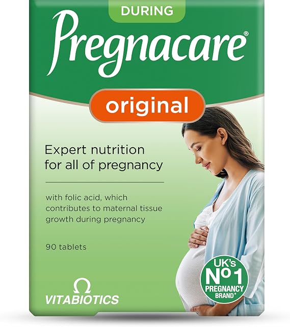 Pregnacare Original Formula Tablets During Pregnancy Support Vitamins and Supplements, 90 Tablets (Pack of 1)