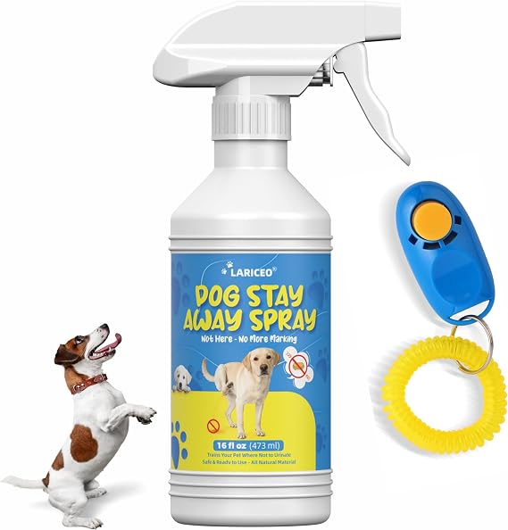 Dog Training Area Support Spray for Rugs and Furniture, 16 Fl Oz | Use with supervision on rugs and furniture areas, and test delicate finishes or fabrics before broader application.