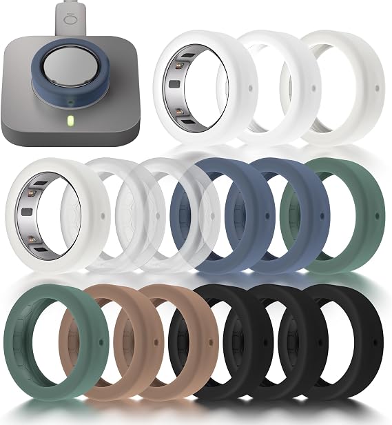 15 Pack Ring Cover Compatible with Oura Ring Gen 4/Gen 3, Ultra-Thin Anti-Scratch 2025 New Upgrade Compatible with Oura Ring Gen 4/3 Cover