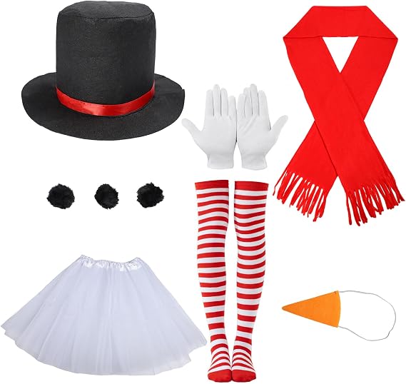 Christmas Costumes for Women, Tutu Skirt Set Cosplay Costume for Halloween Christmas
