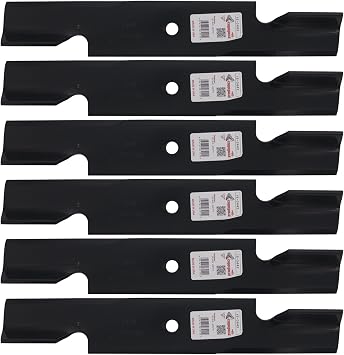 Rotary 3442 Mower Blades for Gravely Ferris Scag Simplicity 18 Length 3" Width .204" Thickness 5/8 Center Hole Fits 36in. 52in. Deck