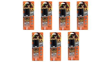 Gorilla 2 Part Epoxy, Clear Epoxy, 0.85 Ounce Syringe - 5 Minute Set, Incredibly Strong Bonding (Pack of 6)