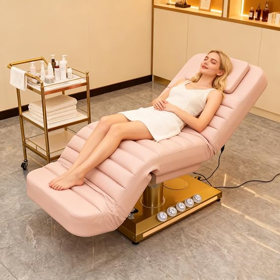 Electric Massage Table, Adjustable Facial Beauty Bed