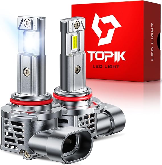 TOPIK 2PCS 9005 LED Light Bulbs, 800% Brighter Than Halogen, 32,000LM