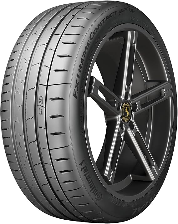Continental 215/45R17 91W XL CONTI EXTREMECONTACT SPORT 02 BW | Passenger High Performance Summer Traction 91W Rated Extra Load Radial Construction Black Sidewall Tire