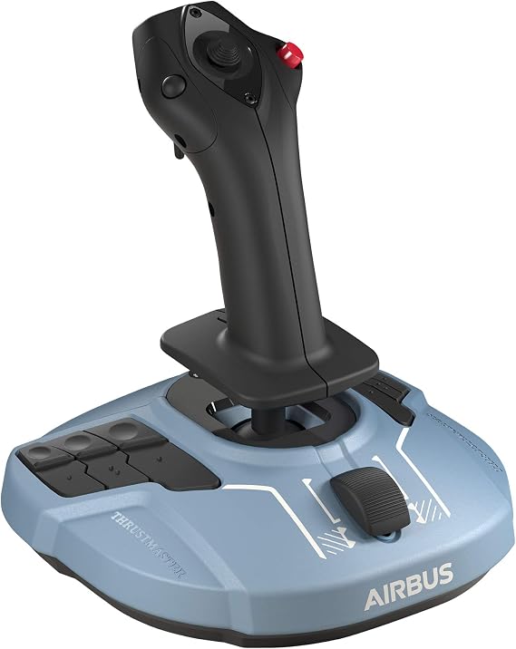 Thrustmaster TCA Sidestick Airbus Edition – Resmi lisanslı Sivil Havacılık Joystick – 12 Programlanabilir Düğme, H.E.A.R.T. Manyetik Hassasiyet – PC Uyumlu