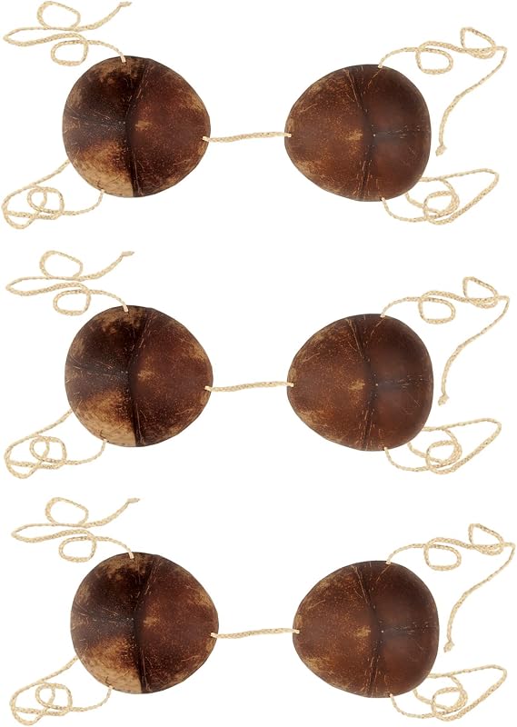 Beistle Novelty Coconut Bikini Top