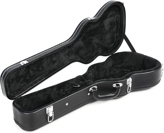 Lanikai HWC-B Hardshell Arched Top Wood Ukulele Case, Baritone Hard Case for Ukulele with Arched Top