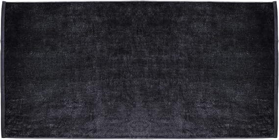 Premium Terry Velour Beach Towel 30 inch x 60 inch-Black