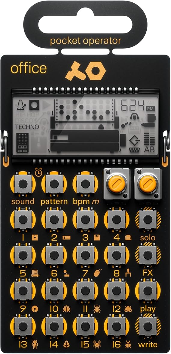 Teenage Engineering po-Arcade Pocket Operator Synthesizer black / yellow