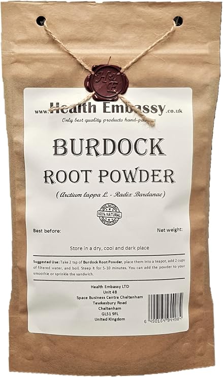 Health Embassy Burdock Root Powder | Arctium lappa L (100g)