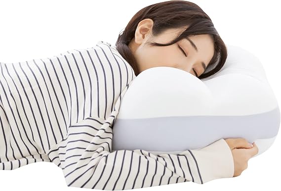 MORIPiLO Pillow for Stomach Sleepers, Side Sleepers Luxurious Sinking, Soft Microbead Cotton Pillow, Soft, White, 21.7 x 13.8 x 5.9 inches 55 x 35 x 15 cm, Constantly Enveloped, Morishita Pillows