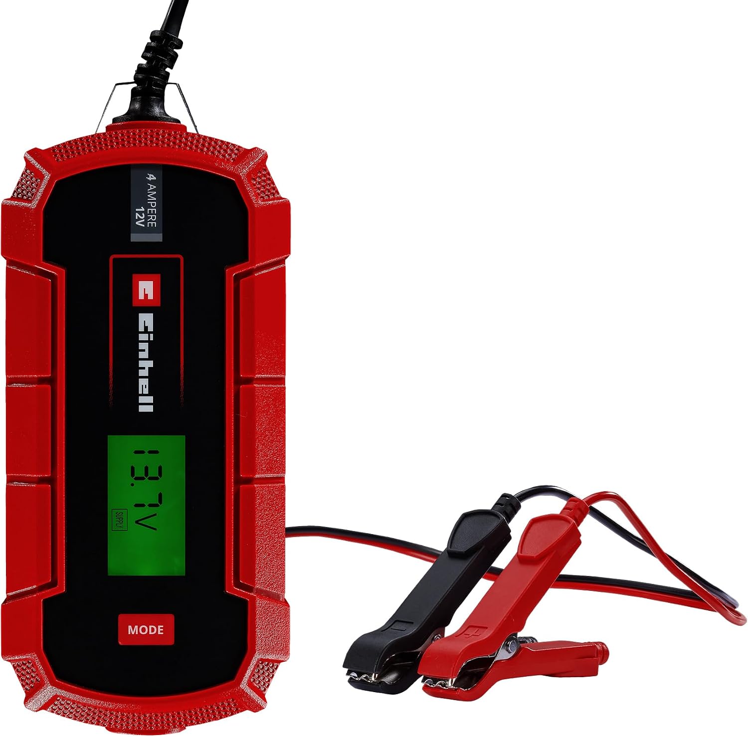 Einhell Battery Charger CE-BC 4 M Micro processor controlled smart charger for various battery types, including automobilemotorcycle, max. 4 Ampere charging current - 1002225
