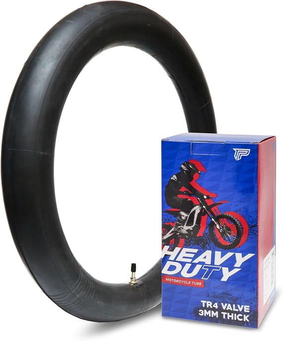 PIVOTRAX 100/90-19 (4.10 X 19) Heavy Duty Motorcycle Tube - 3mm Thick - TR4
