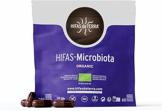 HIFAS DA TERRA HIFAS-Microbiota Extractos Hongos Puros, Refill 60 Cápsulas