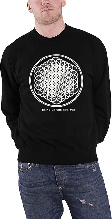 Bring Me The Horizon Sweatshirt Sempiternal Band Logo Official Mens Black