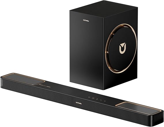 ULTIMEA 3.1.2ch Soundbar with 6.5" Subwoofer, Sound bar for TV, Dolby Atmos Soundbar, Surround Sound System for Home Theater, Bluetooth 5.4, HDMI eARC, Skywave F30 Boom