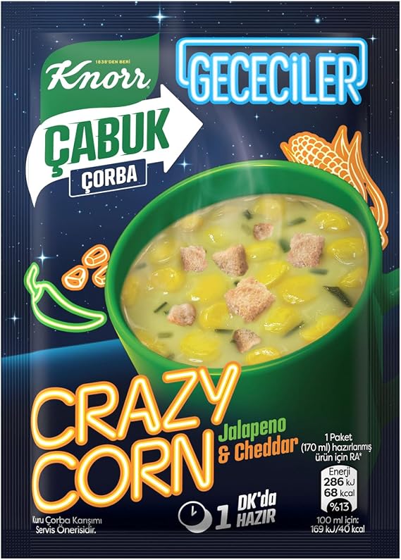Knorr Çabuk Çorba Gececiler Crazy Corn 18g