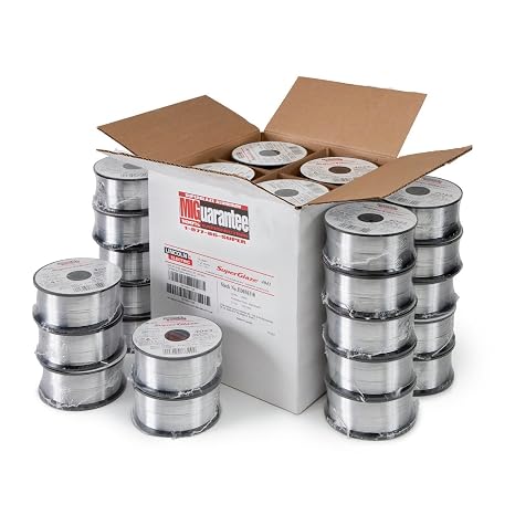 Lincoln Electric ED030307 SuperGlaze 4043 MIG (GMAW) Wire, 0.030" Diameter, 1 lb Spool, Pack of 20