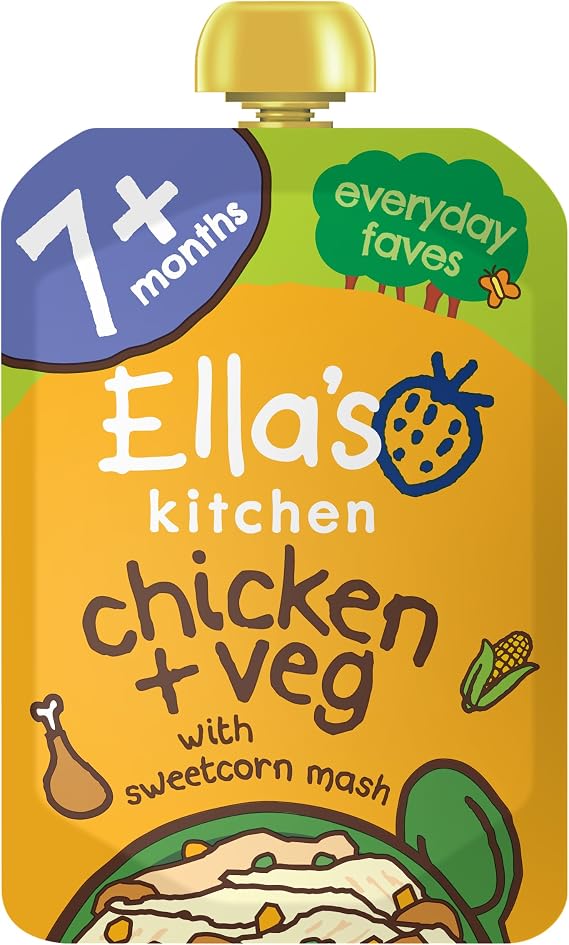 Ella's Kitchen Organic Chicken and Veg Baby Pouch 7+ Months, 130g