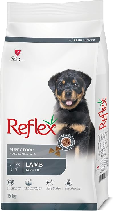 Reflex Puppy Lamb Kuzulu Yavru Köpek Maması, 15 Kg