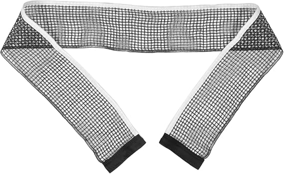 Mesh Table Tennis Net Durable Polyester-Cotton Construction Lightweight Foldable Effortless Installation for Standard Tables Enhanced Ball Rebound Black Net