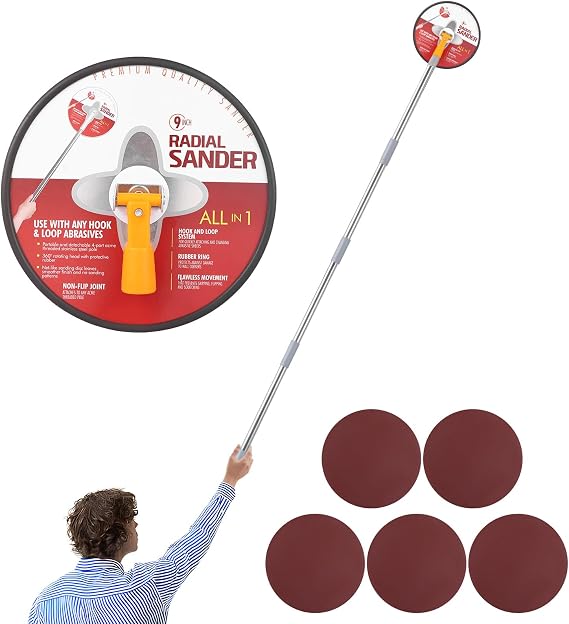 Pole Sander for Drywall, 86"Manual Hand Drywall Sander with Extension Pole