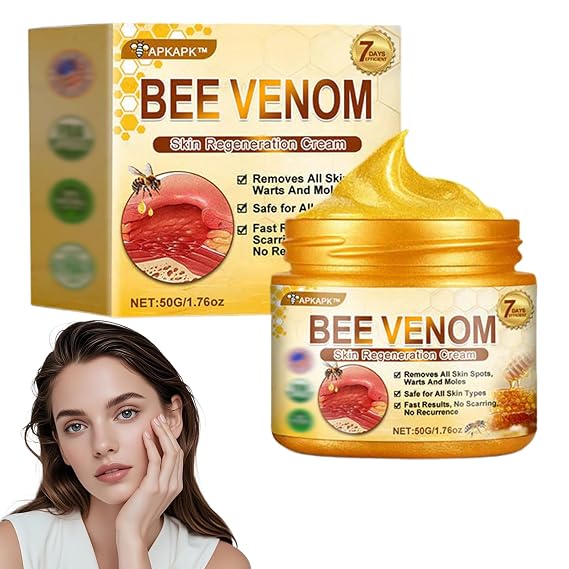 Bee Venom Skin Restoration Cream, Advanced Firming & Wrinkle-Reducing cream, Professional Bee Venom Skin Treatment Cream, Natural Serum Suitable for All Skin Types (1 Bottle)