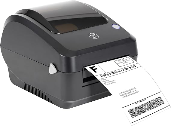 Westinghouse Thermal Shipping Label Printer USB, 4x6 Label Commercial Grade, Compatible with USPS, UPS, FedEx, Shopify, Amazon, Small Business, Desktop Label Printer for Packages, Includes Labels