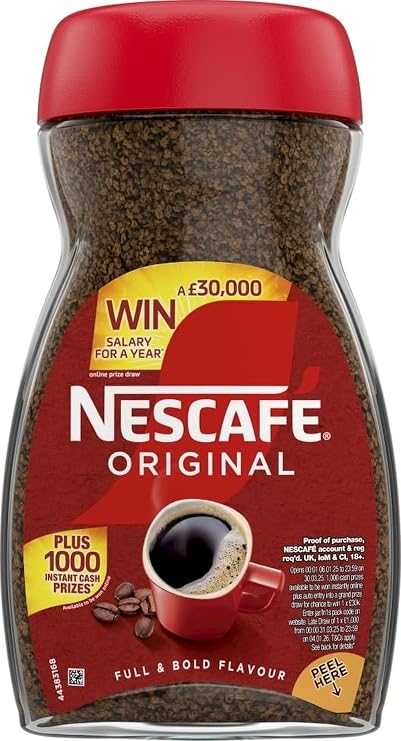 NESCAFÉ Original Instant Coffee 200g, Rich Aroma, Full and Bold Flavour (Pack of 1)