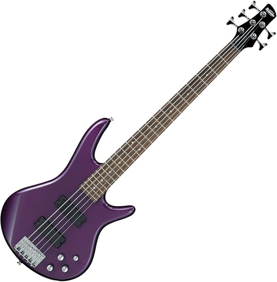 Ibanez 5 String Bass Guitar, Right, Deep Violet Metallic (GSR205DVM)