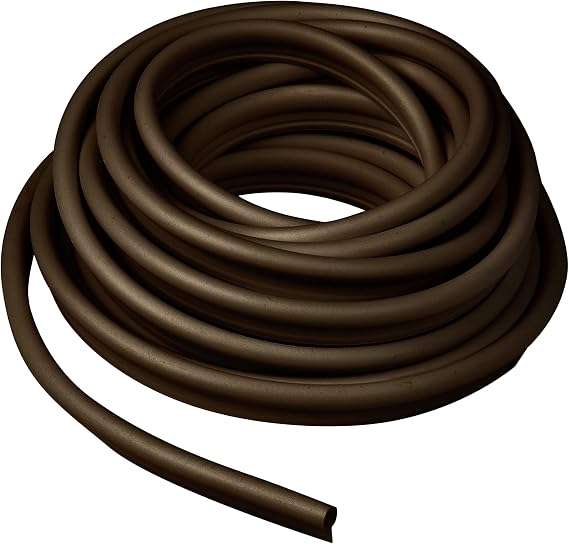 Frost King V18BH Tubular Vinyl Gasket, 1/2in Wide x 1/4in Thick x 17ft Long, Brown, 1/2" x 1/4" x 17'