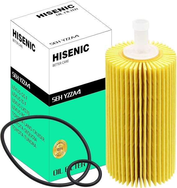 04152-YZZA4 Oil Filter Fits LC500 LX570 GS F/IS F/RC F Toyota Land Cruiser Sequoia Tundra Part No. 04152-38020 04152-51010
