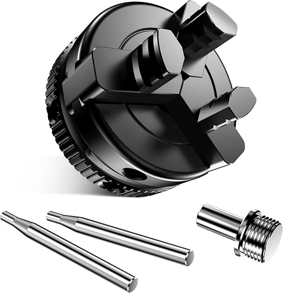 ArtyMaster 2 inch Mini 3-Jaw Self-center woodworking chuck. M18X1.5mm Thread and 0.4 inch connector Mini lathe Chuck