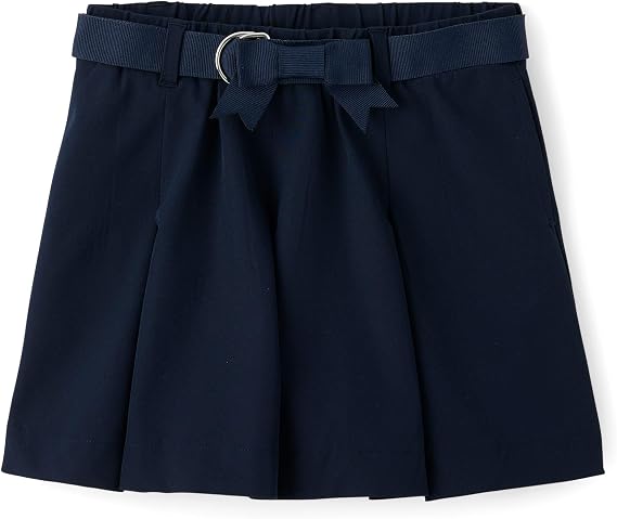 Gymboree Girls' and Toddler Twill Pleated Belted Skort