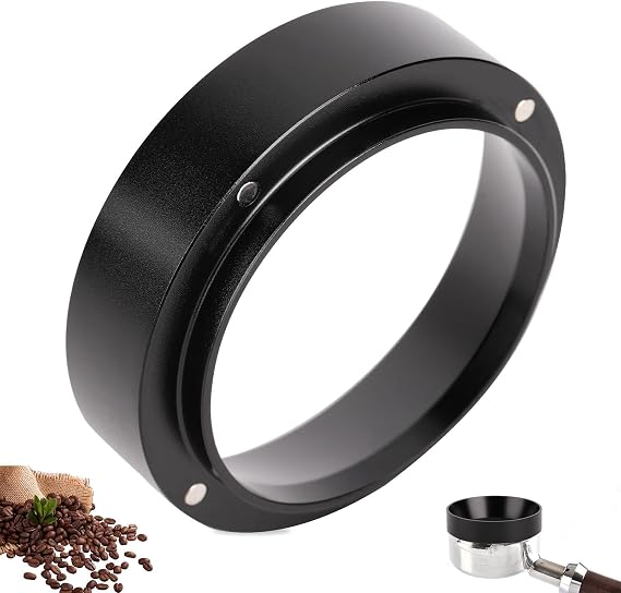 51/53/58mm Espresso Dosing Funnel, Aluminum Coffee Dosing Ring with Magnetic Replacement for Espresso Machine Portafilter(51mm)