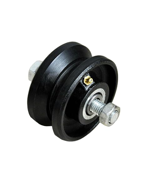 4" inch V Groove Caster Wheels - V Groove Caster Cast Iron Wheel - V Groove Wheel for Sliding Gate - 4" Inch V Groove Caster Wheel - Cast Iron V Groove Wheel for Rolling Sliding Gates (1)