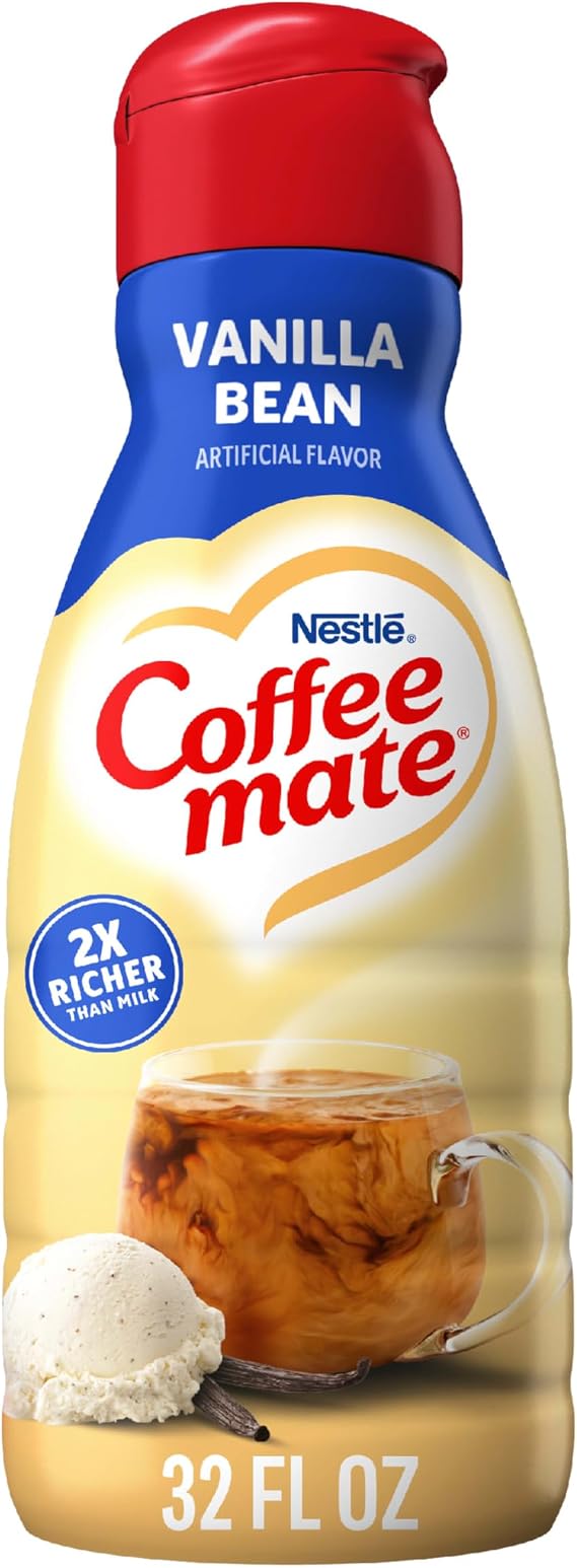 Coffee mate Vanilla Bean Flavored Coffee Creamer I Non-Dairy, Gluten-Free I 32oz (946ml)